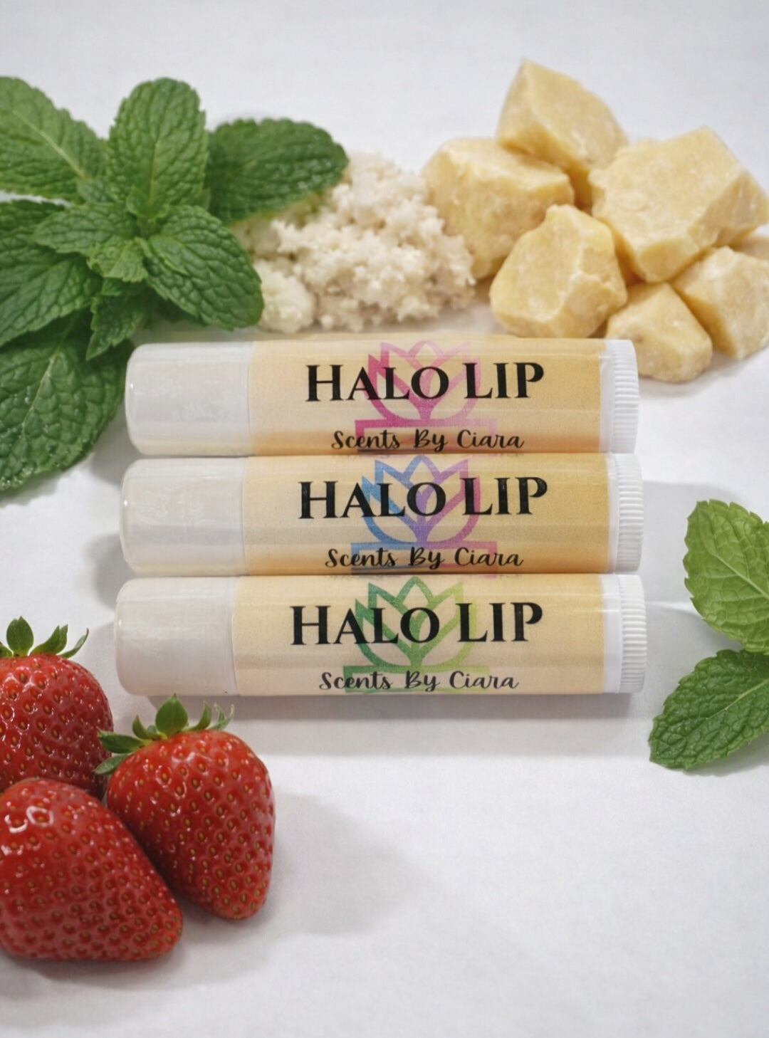 Mint Halo Lip Balm