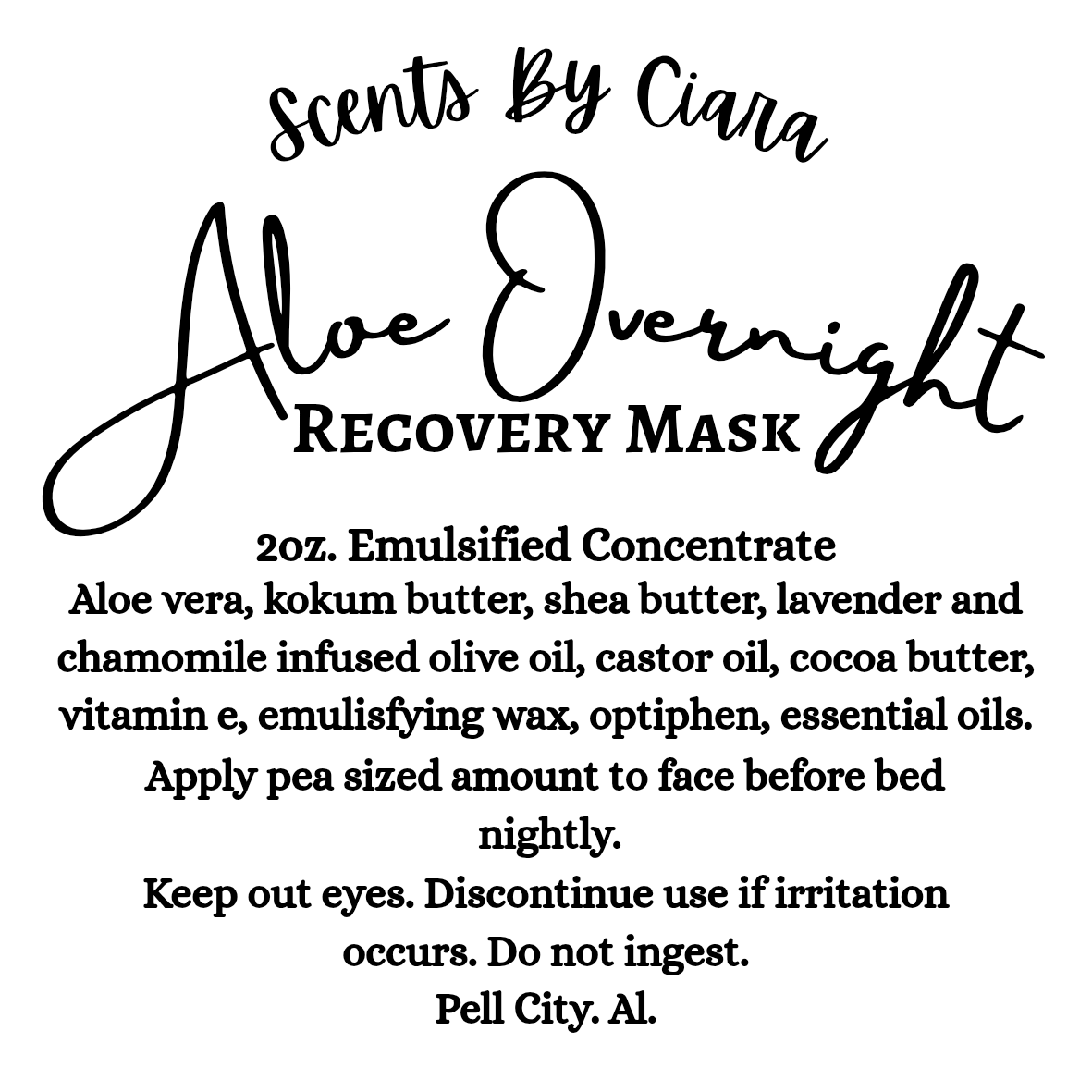 Aloe Overnight- Recovery Mask